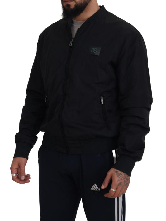 Dolce &amp; Gabbana Elegant black bomber jacket