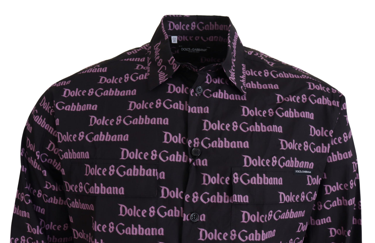 Dolce & Gabbana Elegantes schwarzes Slim Fit Hemd