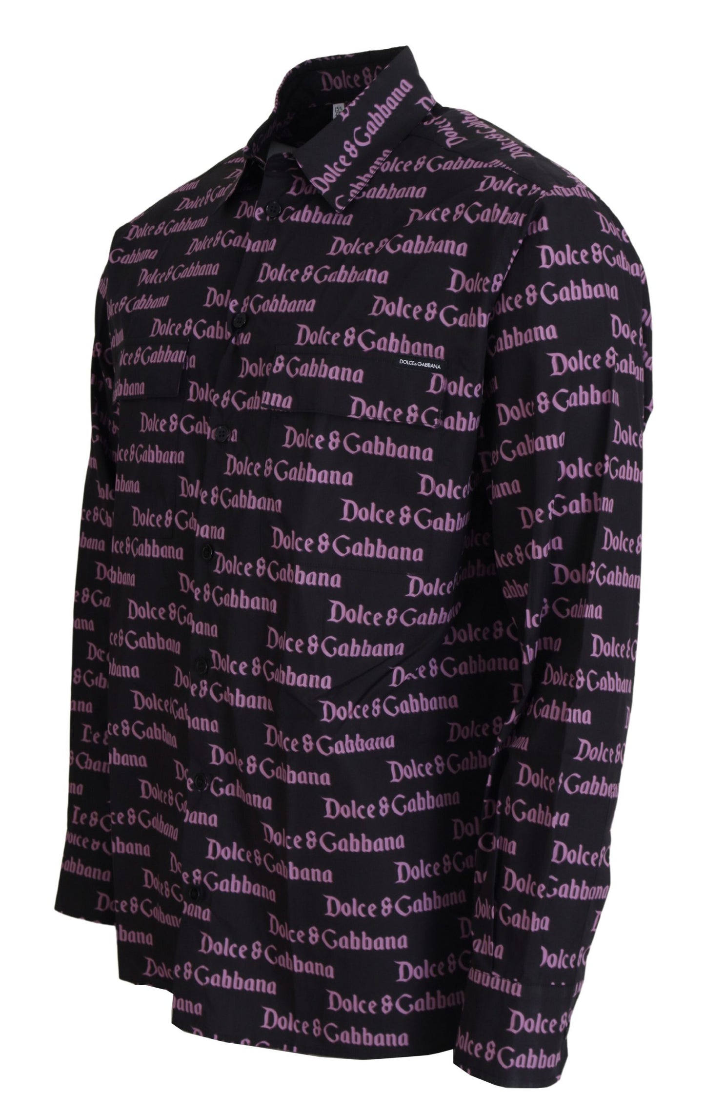 Dolce & Gabbana Elegantes schwarzes Slim Fit Hemd