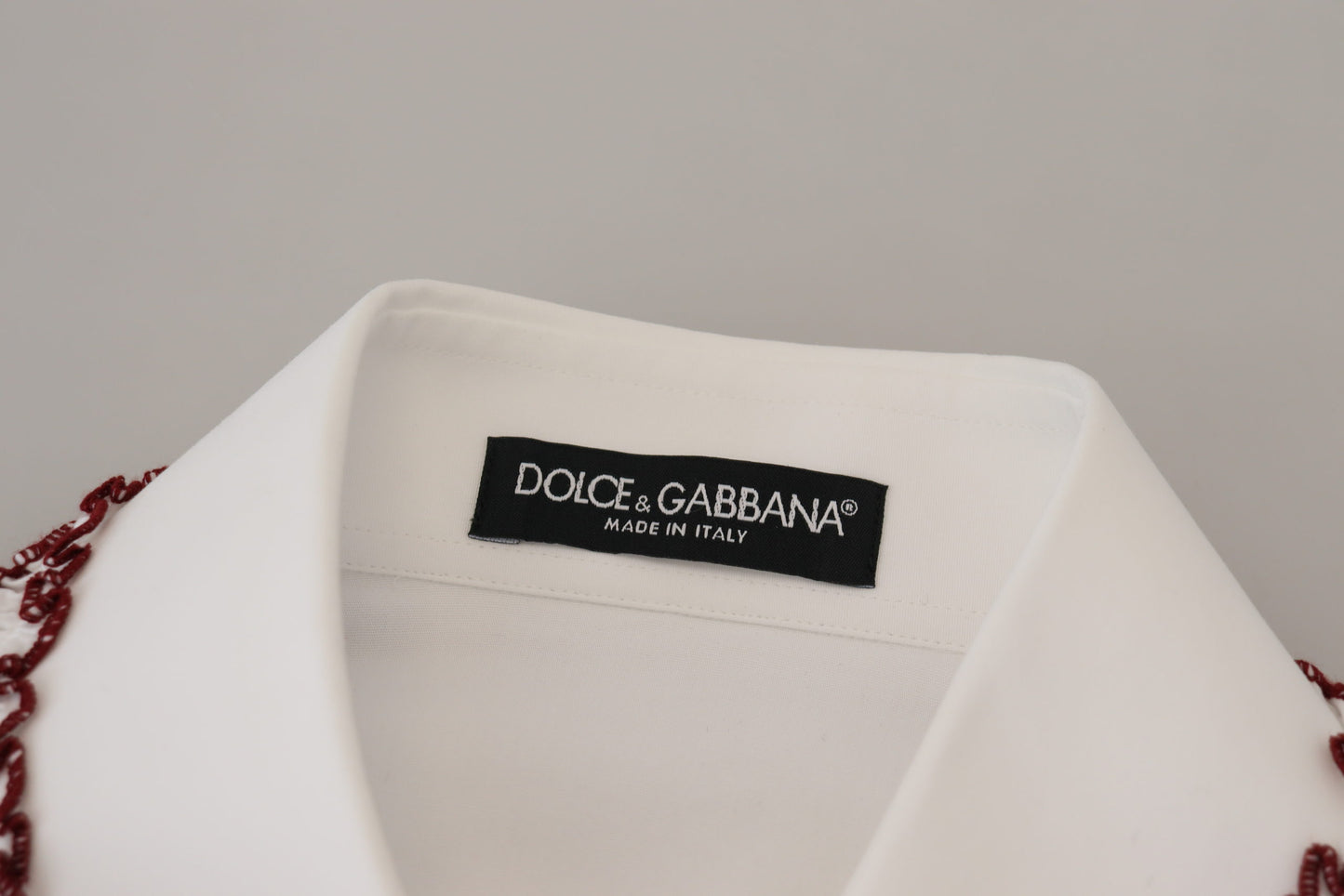 Dolce &amp; Gabbana Elegant white cotton polo shirt