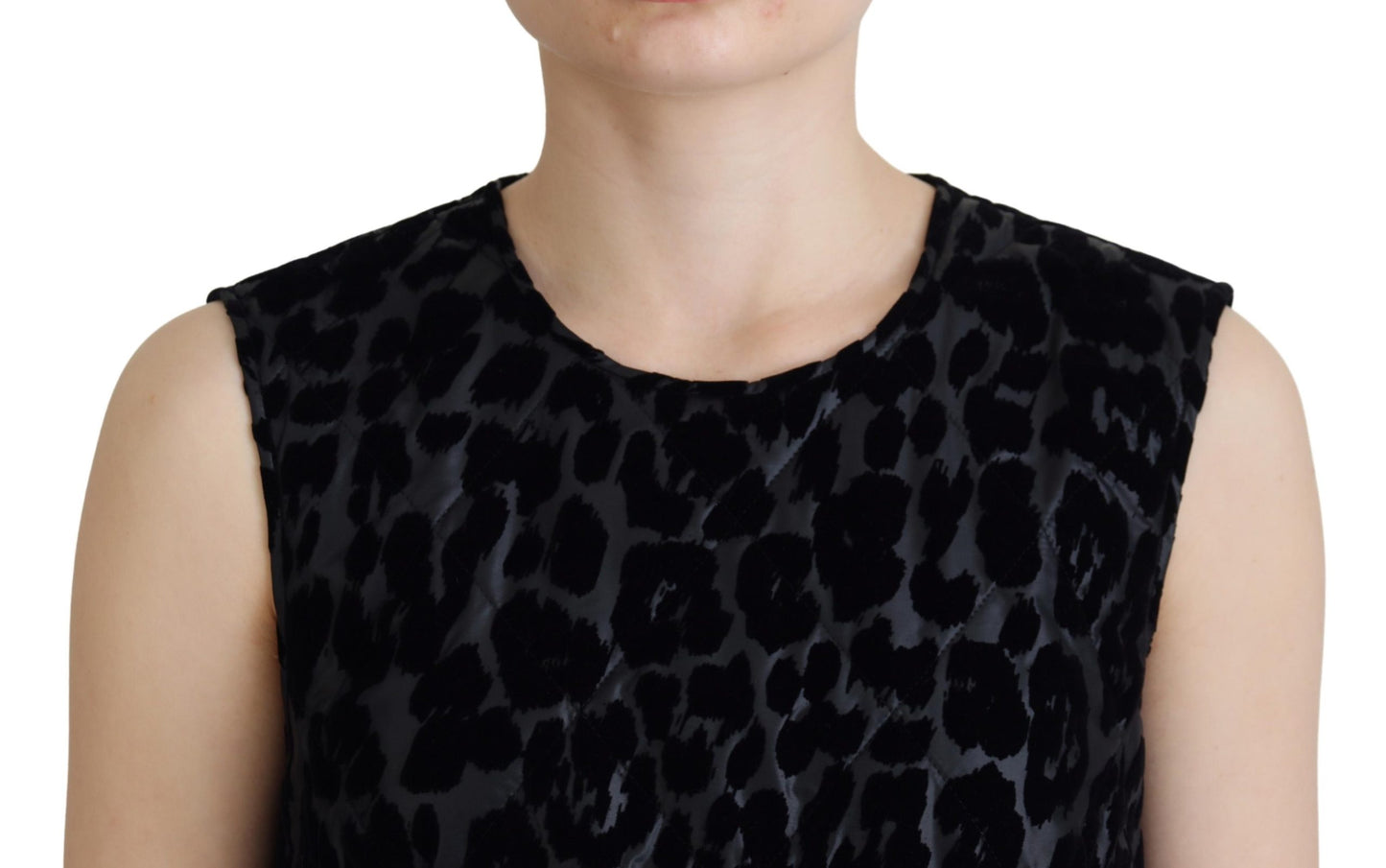 Dolce &amp; Gabbana Elegant leopard print mini cape dress