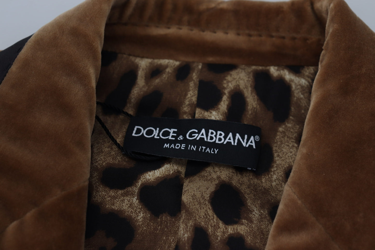 Dolce &amp; Gabbana Elegant double-breasted brown blazer jacket