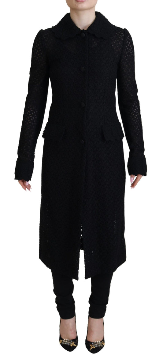 Dolce &amp; Gabbana Classic knitted long jacket with button placket