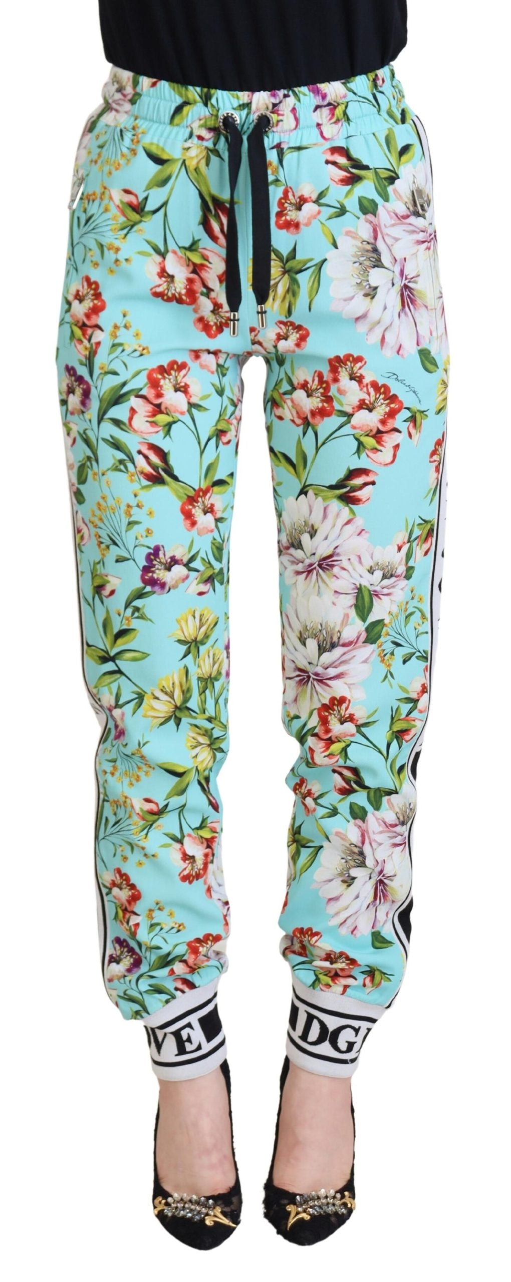 Dolce & Gabbana Elegante Multicolor-Viskose-Hose