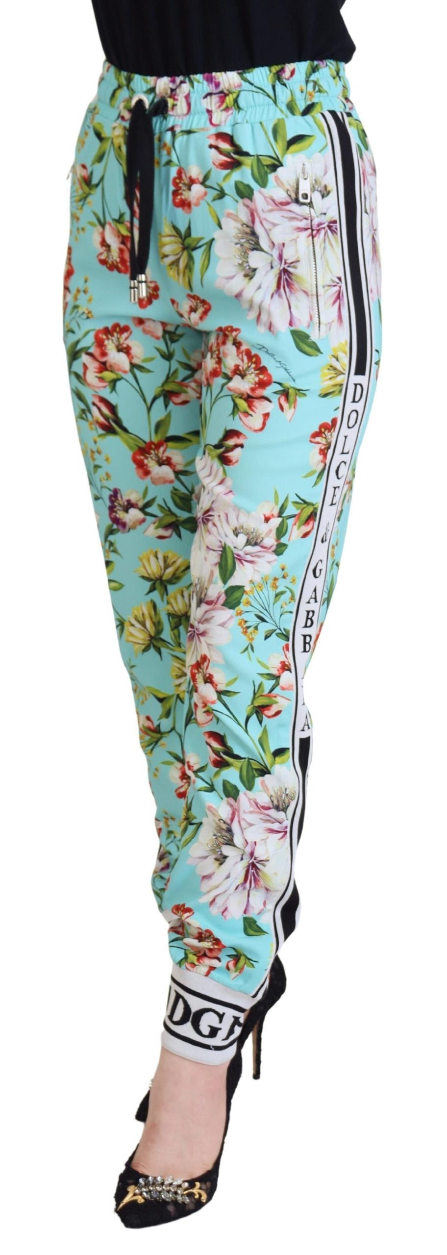 Dolce & Gabbana Elegante Multicolor-Viskose-Hose