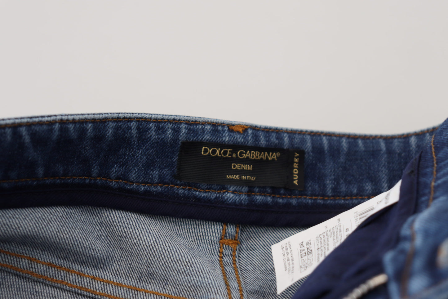 Dolce & Gabbana Schicke blaue Denim-Hose - Eleganz trifft auf Komfort