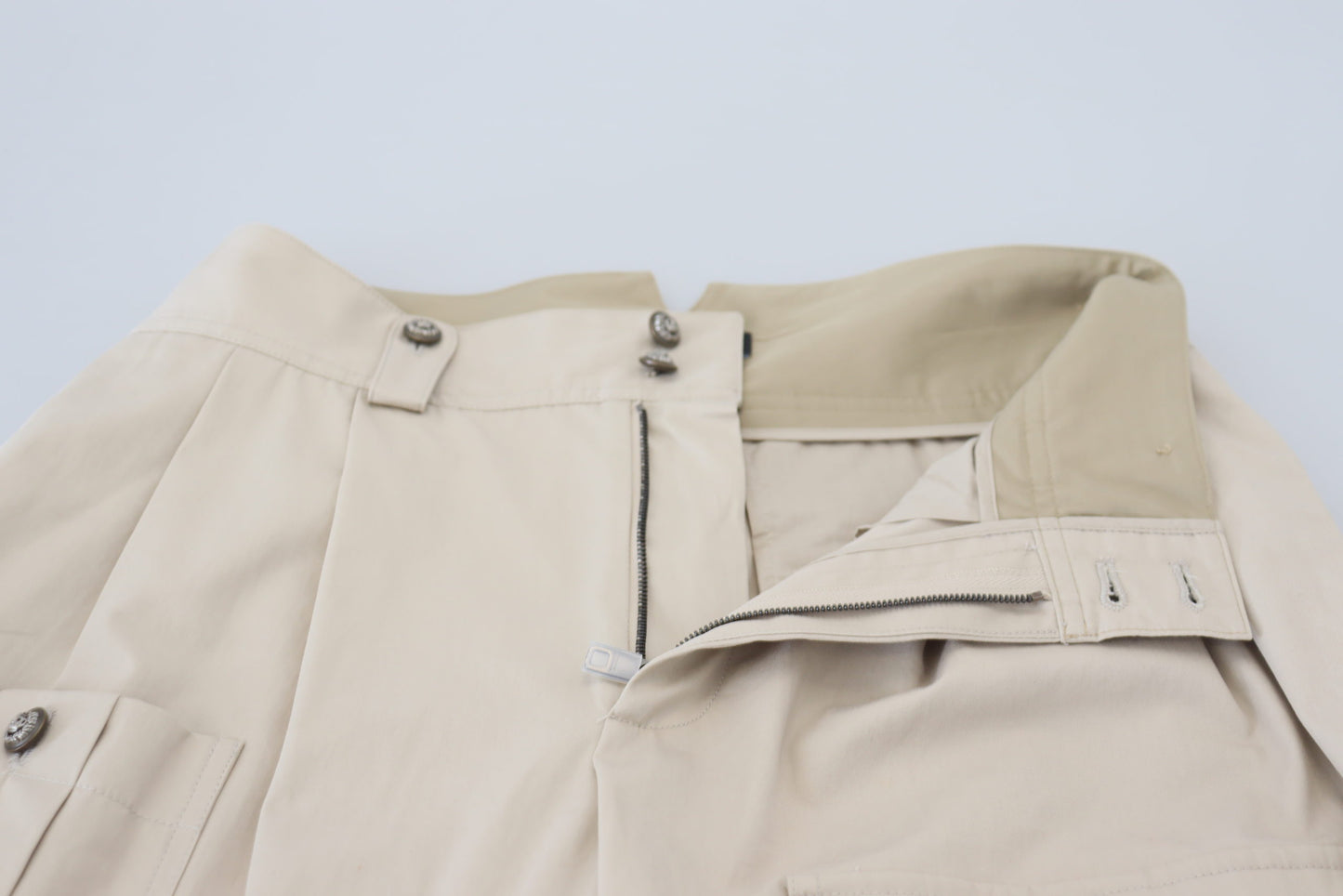 Dolce &amp; Gabbana Elegant Cotton Trousers in Beige