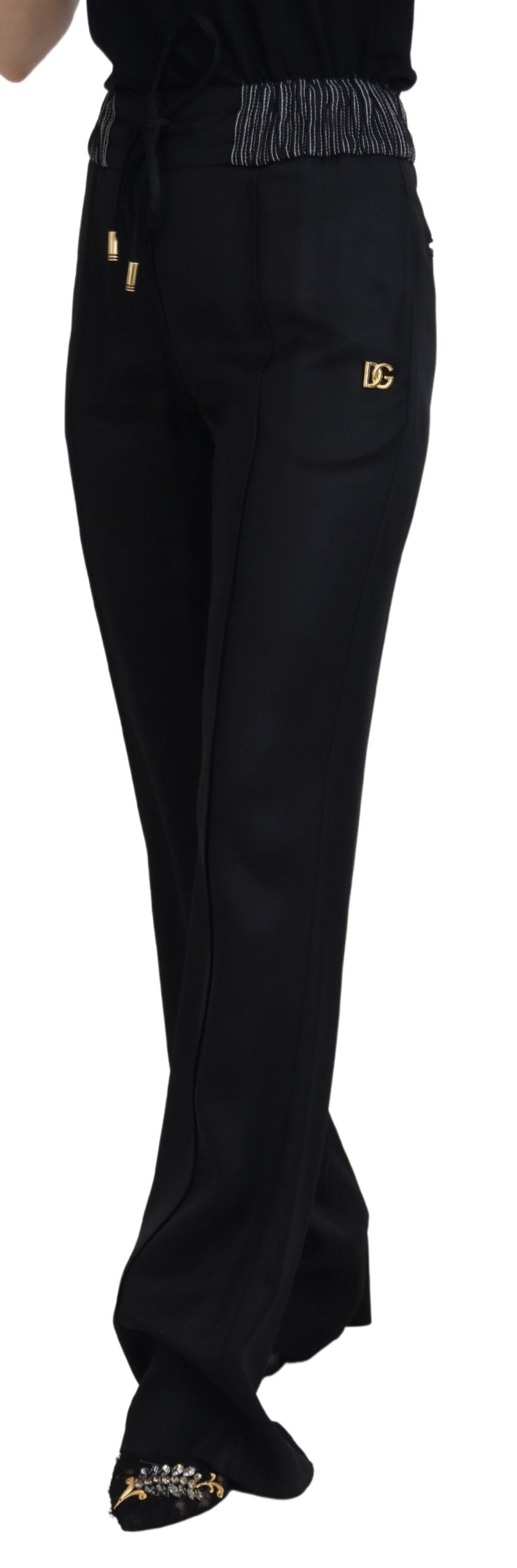 Dolce &amp; Gabbana Elegant black cotton pants