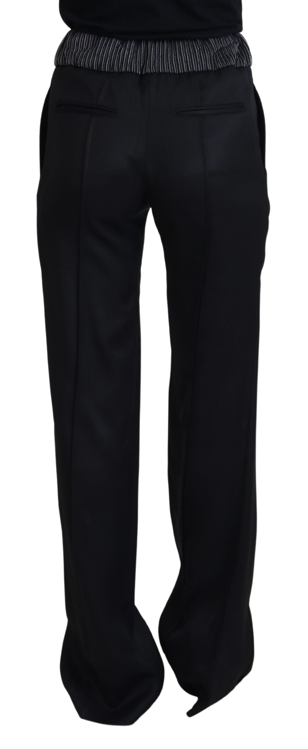 Dolce &amp; Gabbana Elegant black cotton pants