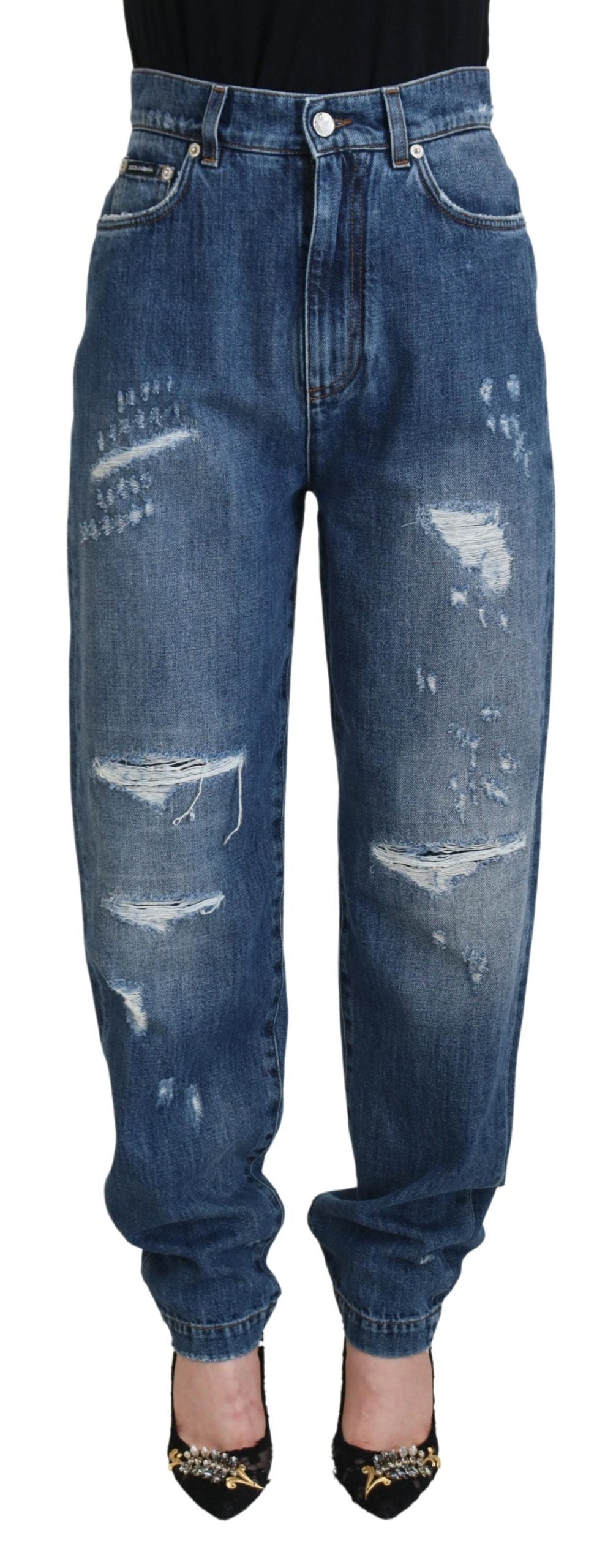 Dolce &amp; Gabbana Elegant ripped denim jeans