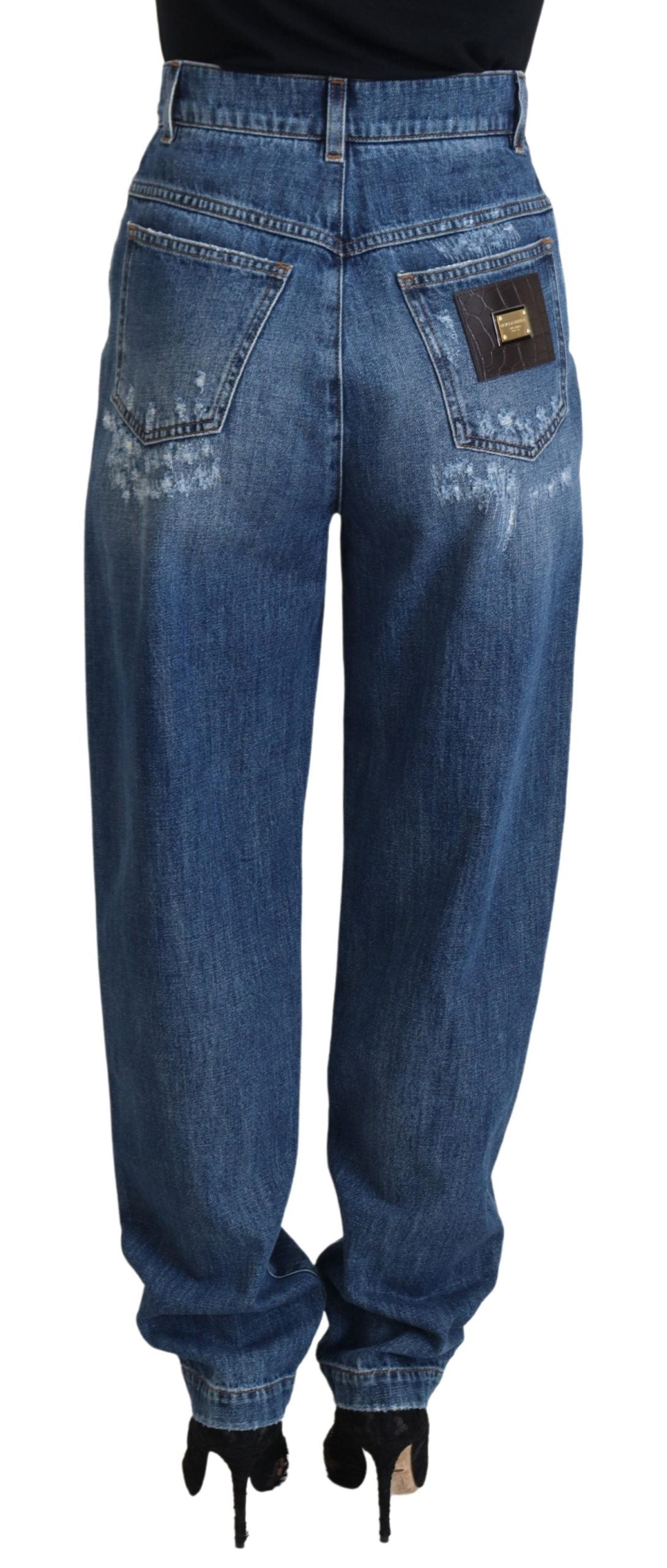 Dolce &amp; Gabbana Elegant ripped denim jeans