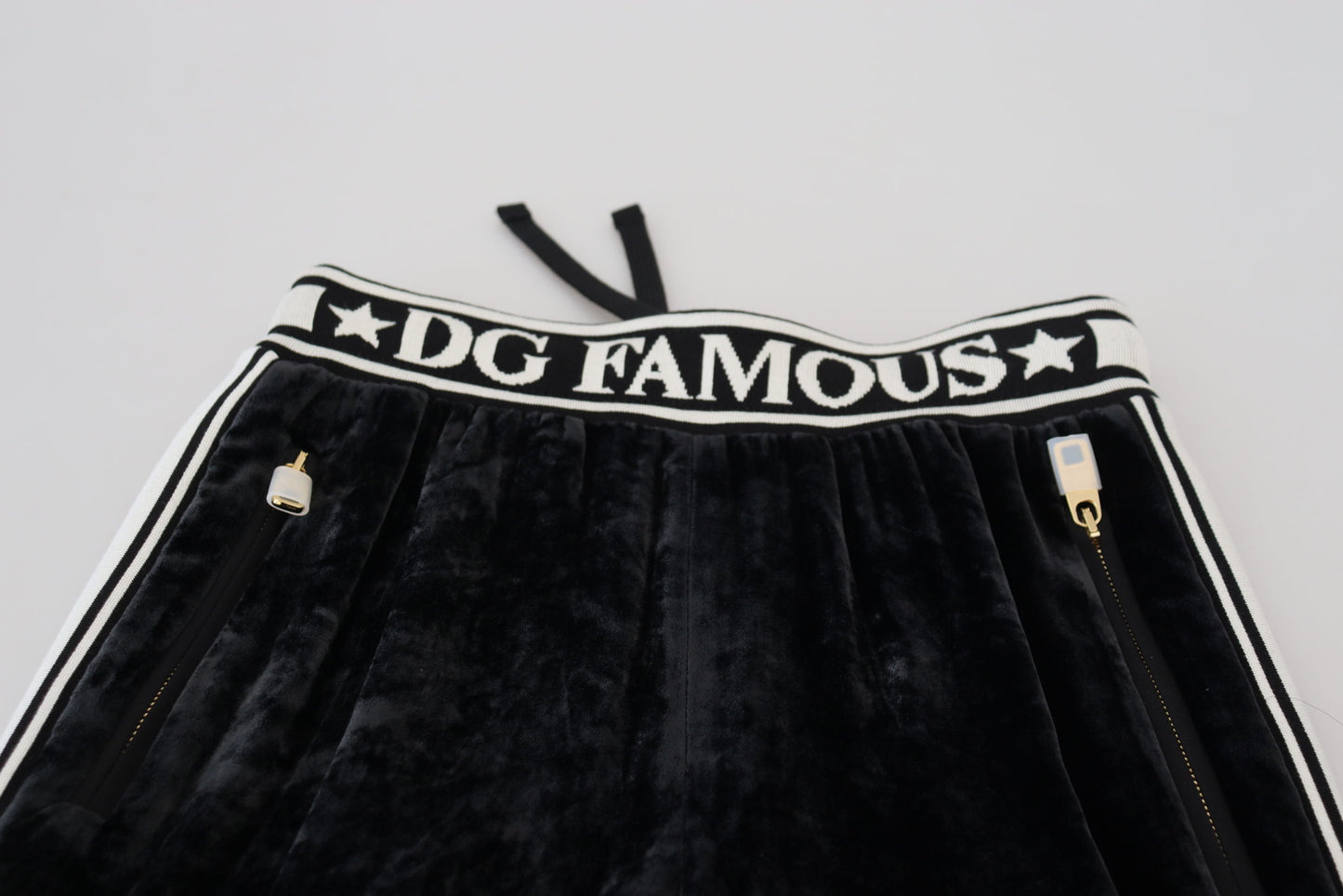 Dolce &amp; Gabbana Elegant Velvet Pants - Timeless Black Luxury