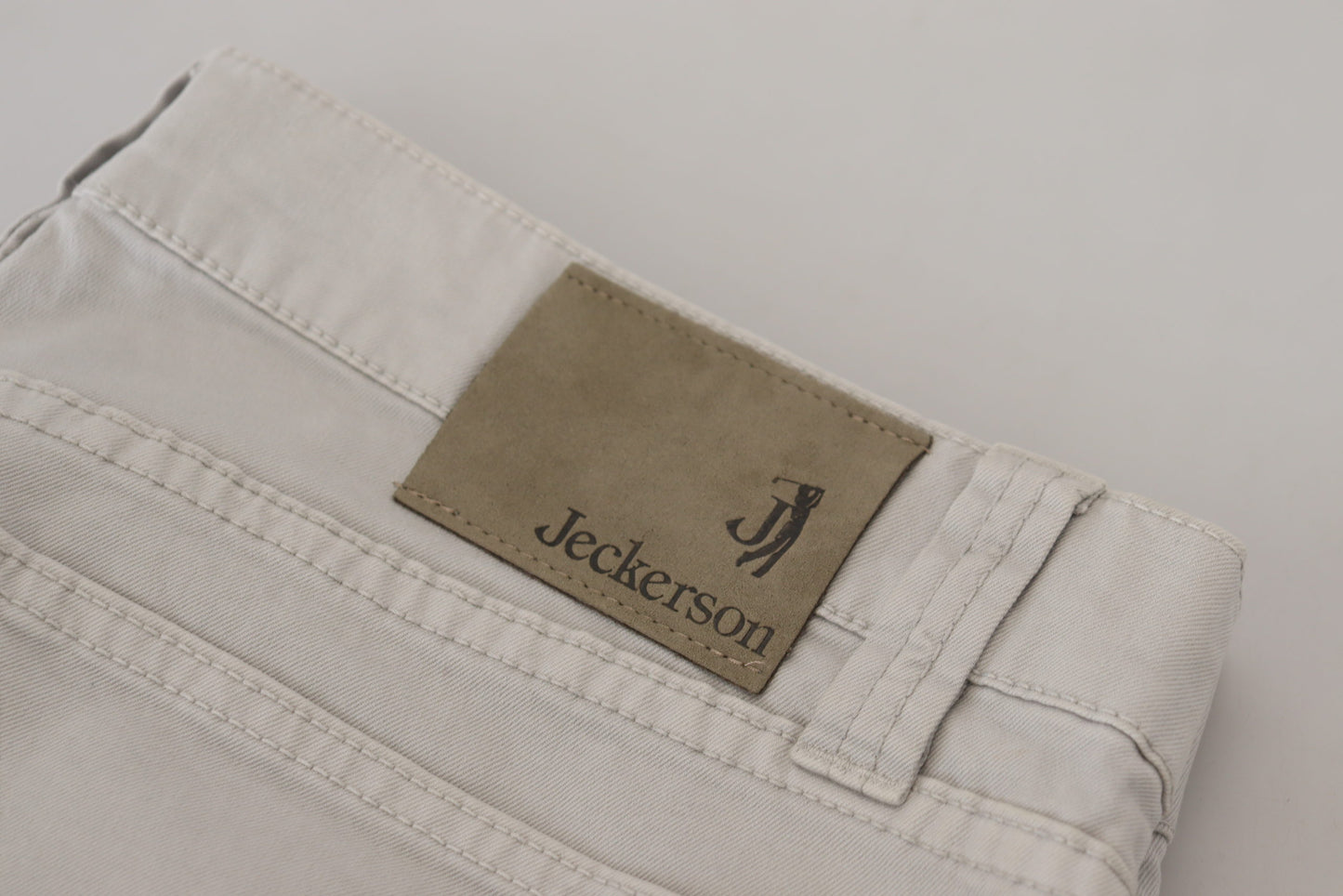 Jeckerson Elegant gray cotton blend trousers