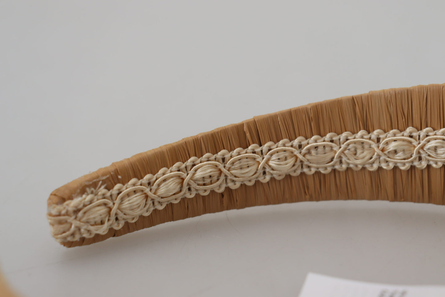 Dolce &amp; Gabbana Exquisite beige viscose tiara headband