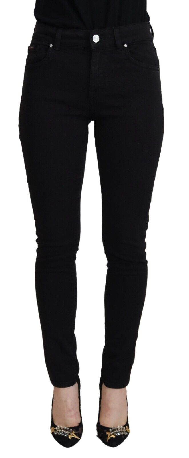 Dolce &amp; Gabbana Elegant black denim pants