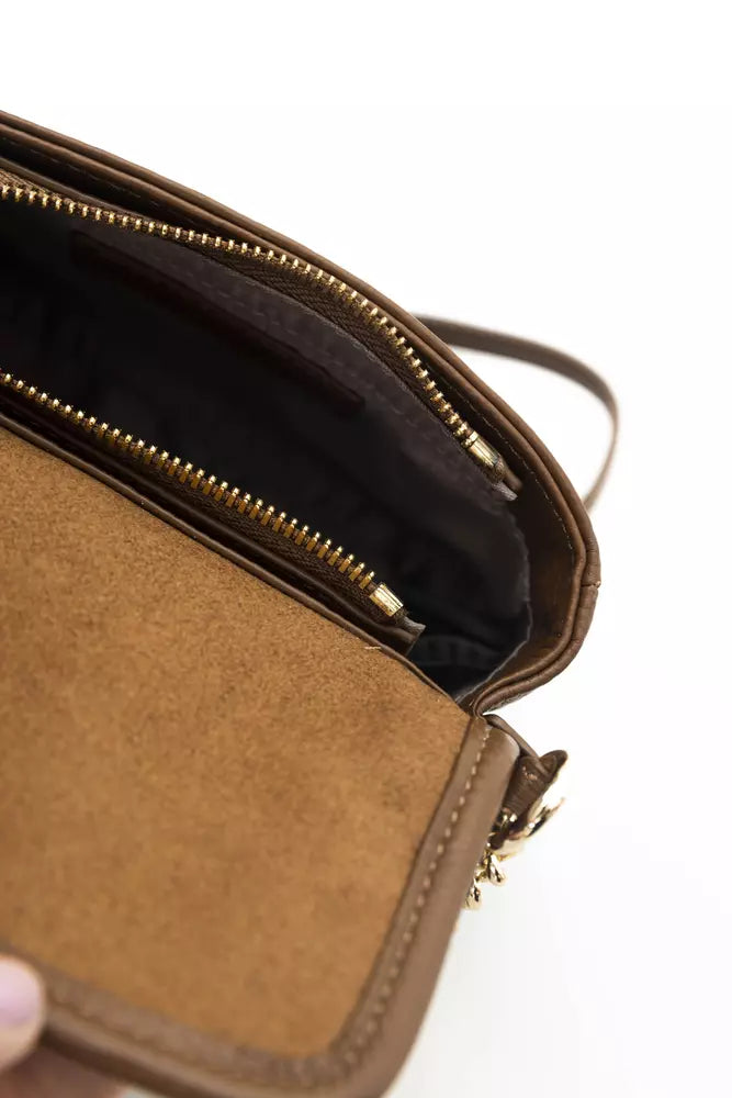 Cerruti 1881 ruskea nahkainen naisten Crossbody laukku