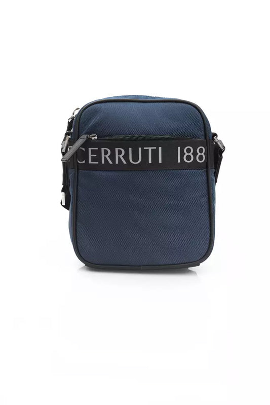 Cerruti 1881 Blau Nylon Männer Messenger Bag