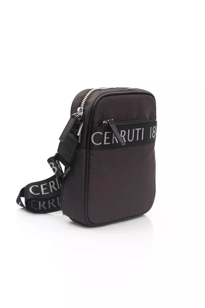 Cerruti 1881 Brown Nylon Men's Messenger Bag