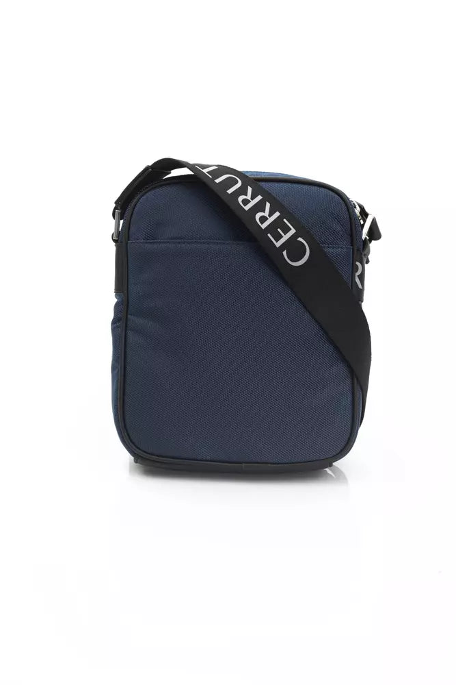 Cerruti 1881 Blau Nylon Männer Messenger Bag