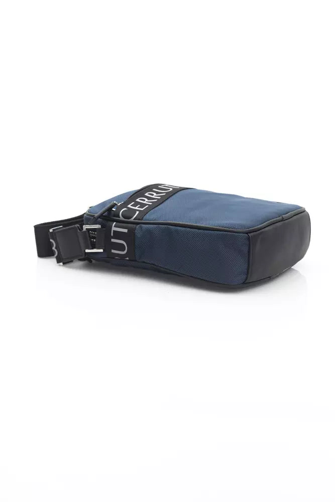 Cerruti 1881 Blau Nylon Männer Messenger Bag