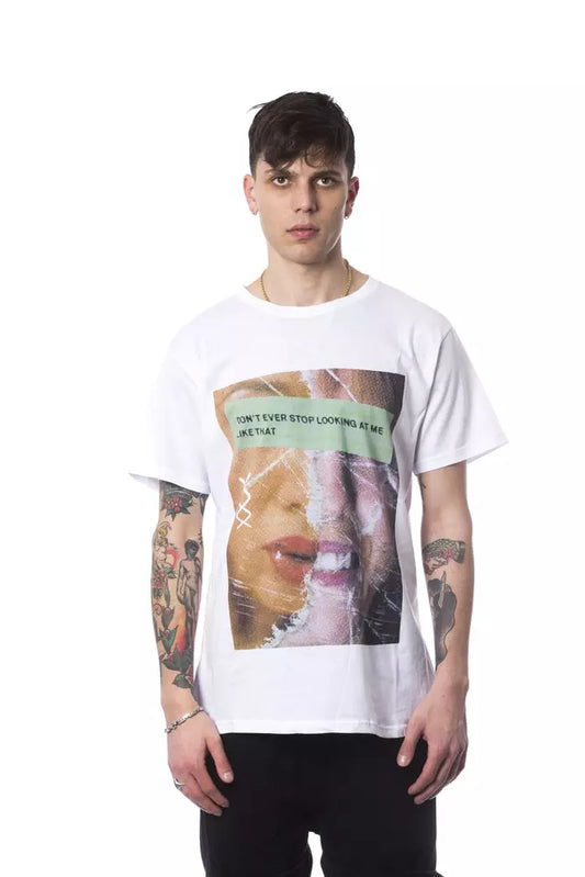 Nicolo Tonetto Weißes Baumwolle Männer T-Shirt