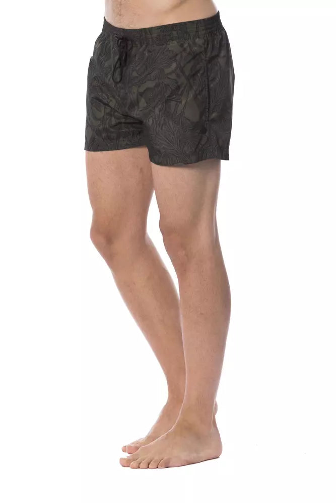 Roberto Cavalli Sport Armee Polyester Herren Badehose