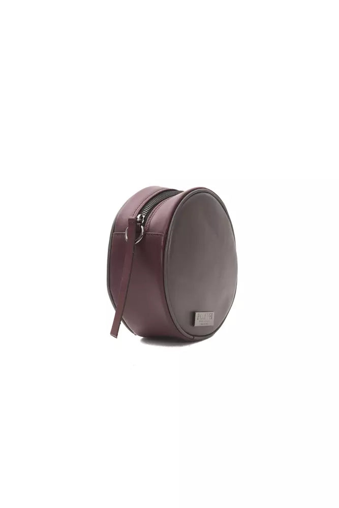 Pompei Donatella Burgundy Nahkainen Naisten Crossbody laukku