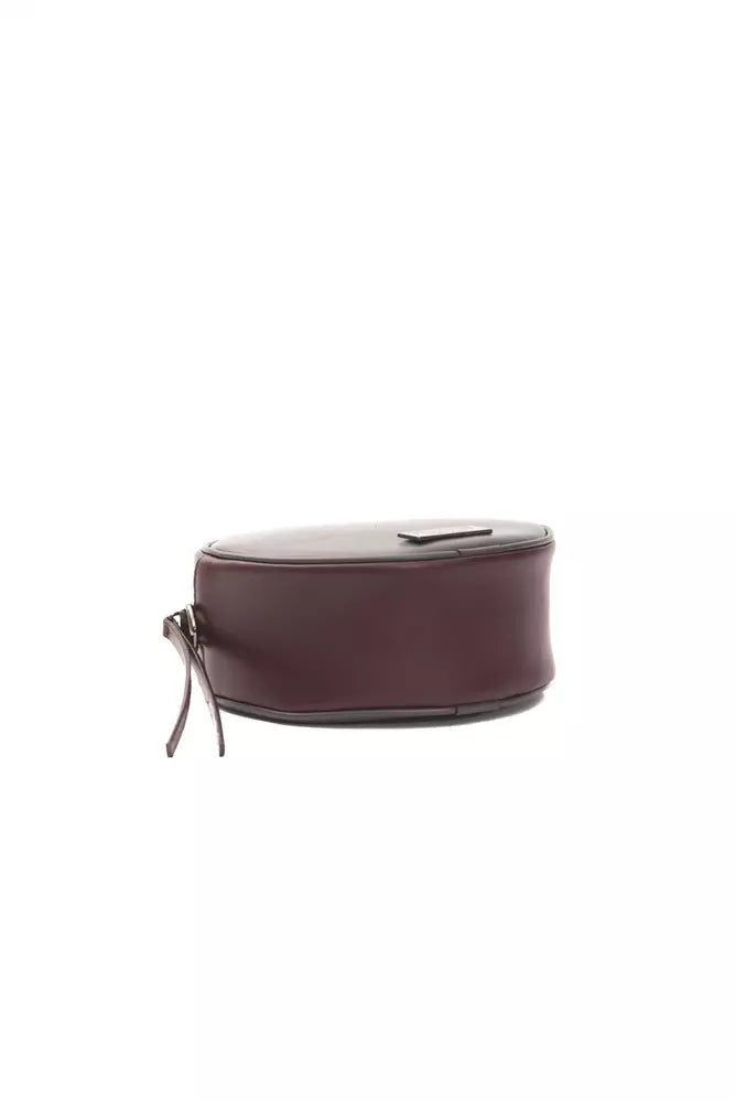 Pompei Donatella Burgundy Nahkainen Naisten Crossbody laukku