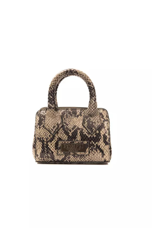 Pompei Donatella Braunes Leder Frauen Handtasche