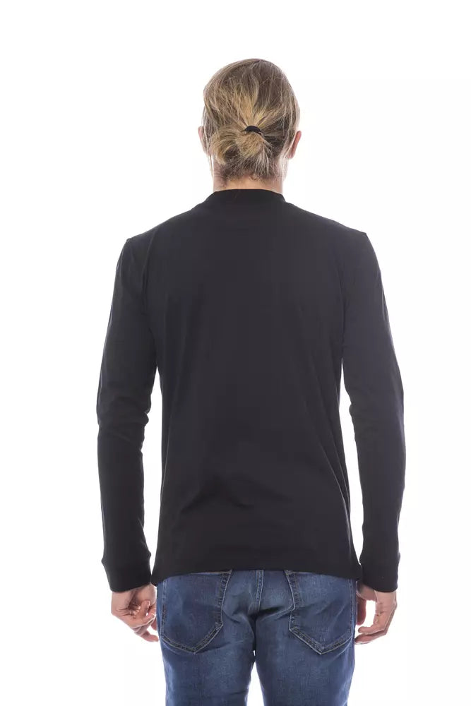 Verri Black Cotton Sweater for Men