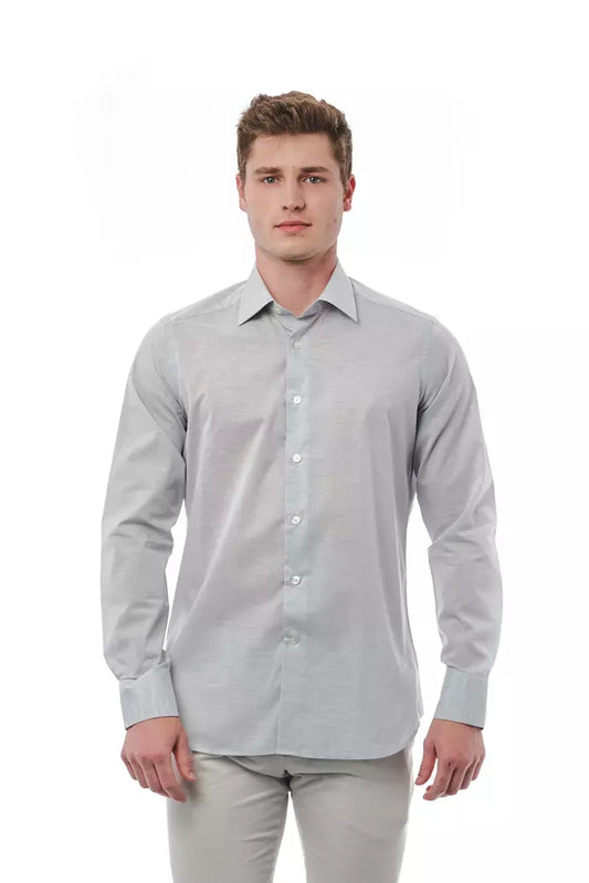 Bagutta Gray Cotton Shirt for Men