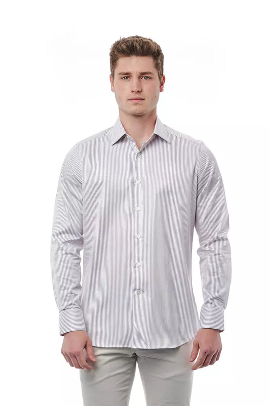 Bagutta White Cotton Shirt for Men