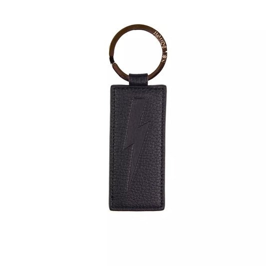 Neil Barrett Blue Leather Men's Keychain