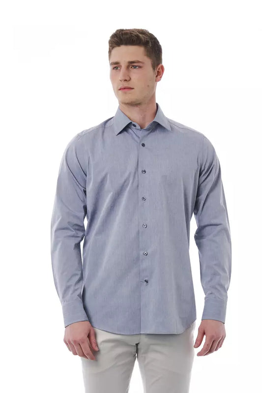 Bagutta Gray Cotton Shirt for Men