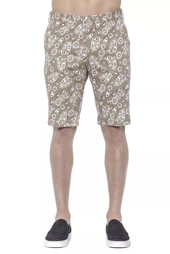 PT Torino Beige Baumwolle Herren Bermuda Short