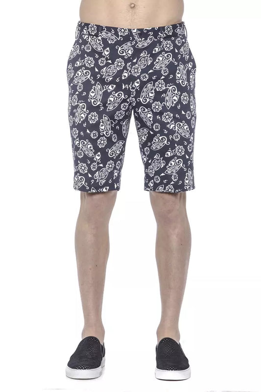 PT Torino Blaue Baumwolle Herren Bermudashorts