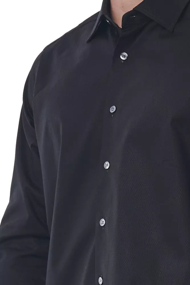 Bagutta Black Cotton Shirt for Men