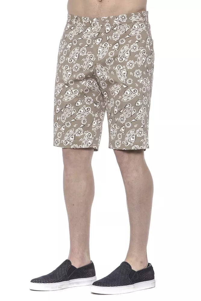 PT Torino Beige Baumwolle Herren Bermuda Short