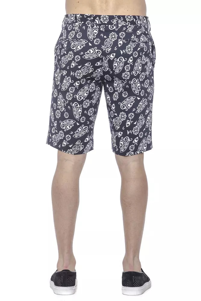 PT Torino Blue Cotton Miesten Bermuda Shortsit