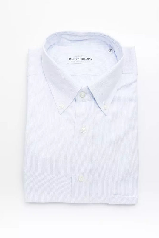 Robert Friedman Light Blue Cotton Shirt for Men