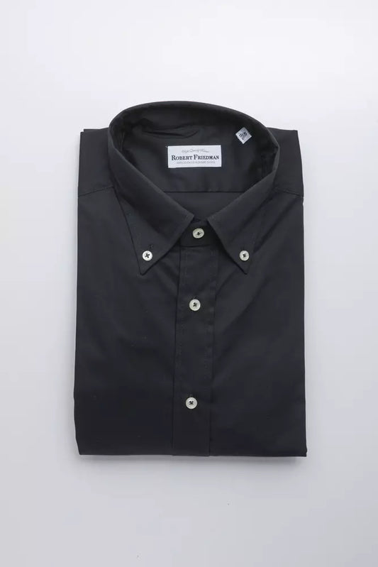 Robert Friedman Black Cotton Shirt for Men