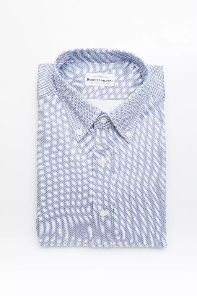 Robert Friedman Light Blue Cotton Shirt for Men