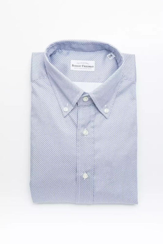 Robert Friedman Light Blue Cotton Shirt for Men