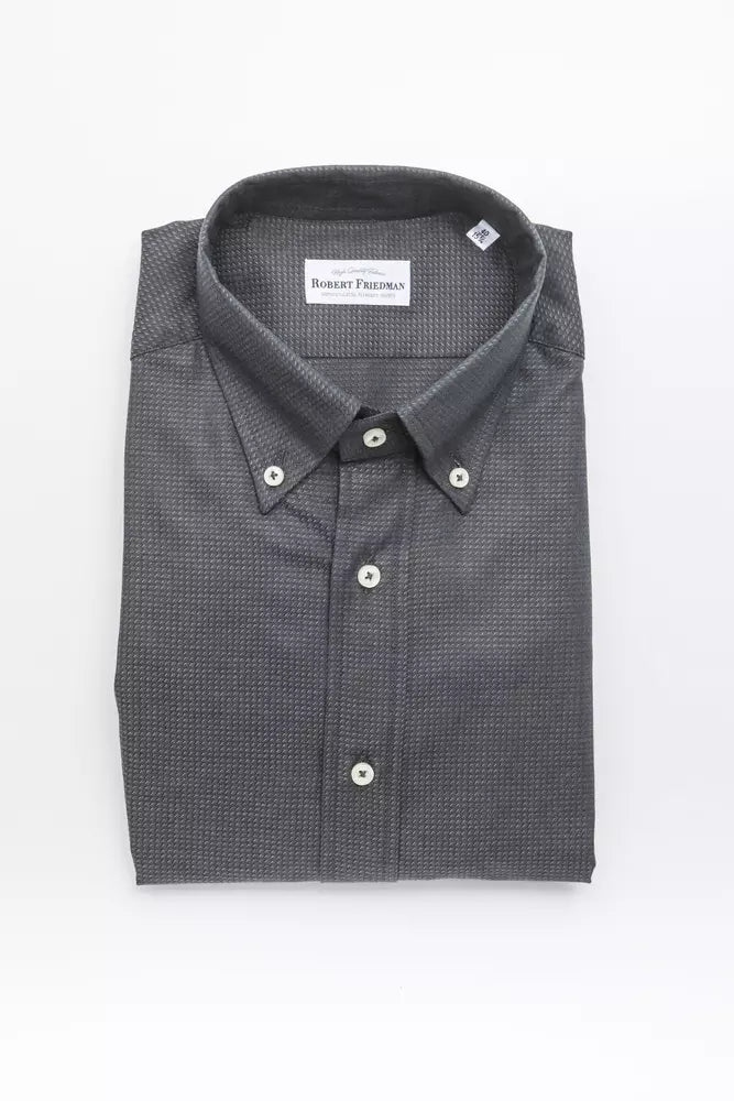 Robert Friedman Green Cotton Shirt for Men