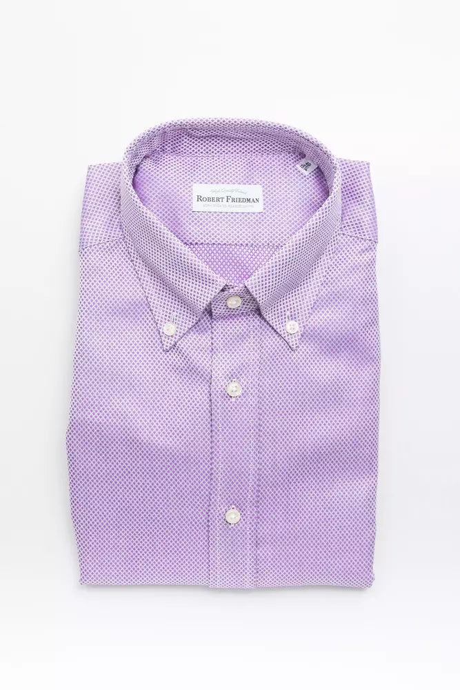 Robert Friedman Multicolor Cotton Men's Shirt