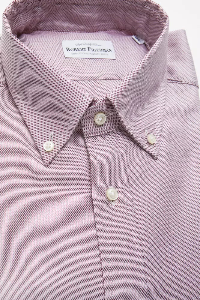 Robert Friedman Red Cotton Shirt for Men