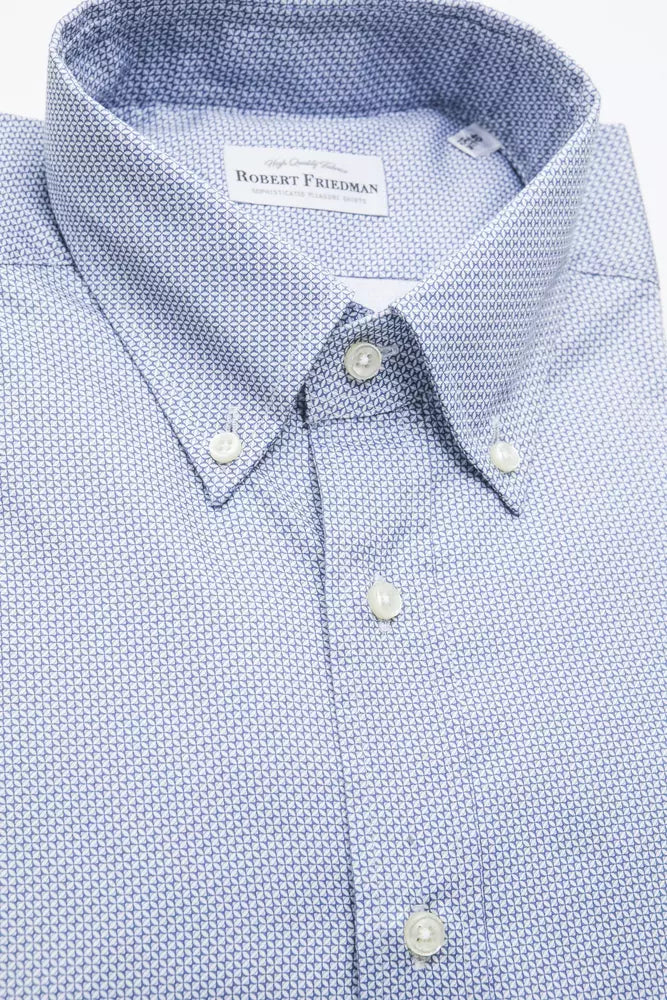 Robert Friedman Light Blue Cotton Shirt for Men