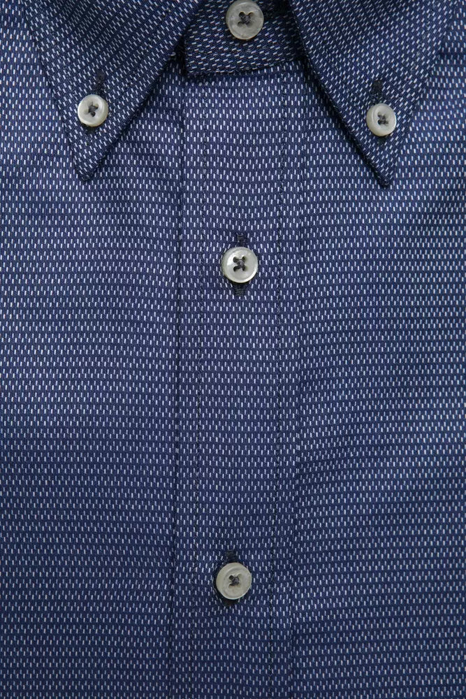 Robert Friedman Blue Cotton Shirt for Men