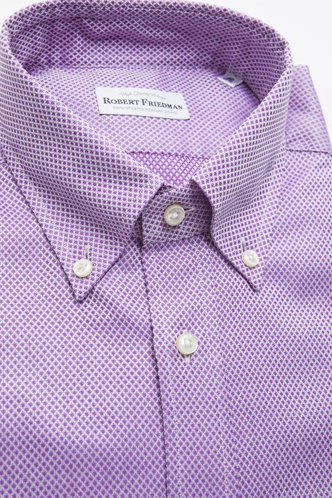 Robert Friedman Multicolor Cotton Men's Shirt