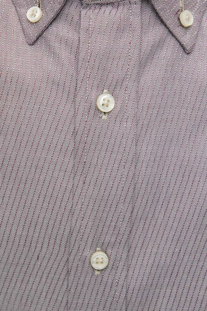 Robert Friedman Beige Cotton Men's Shirt